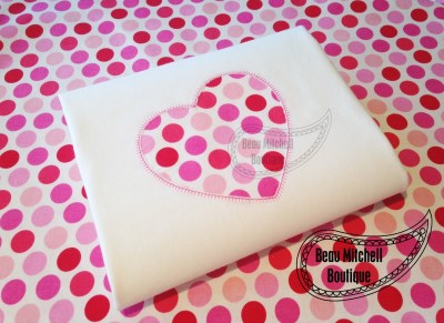 Reverse Heart E-stitch Design